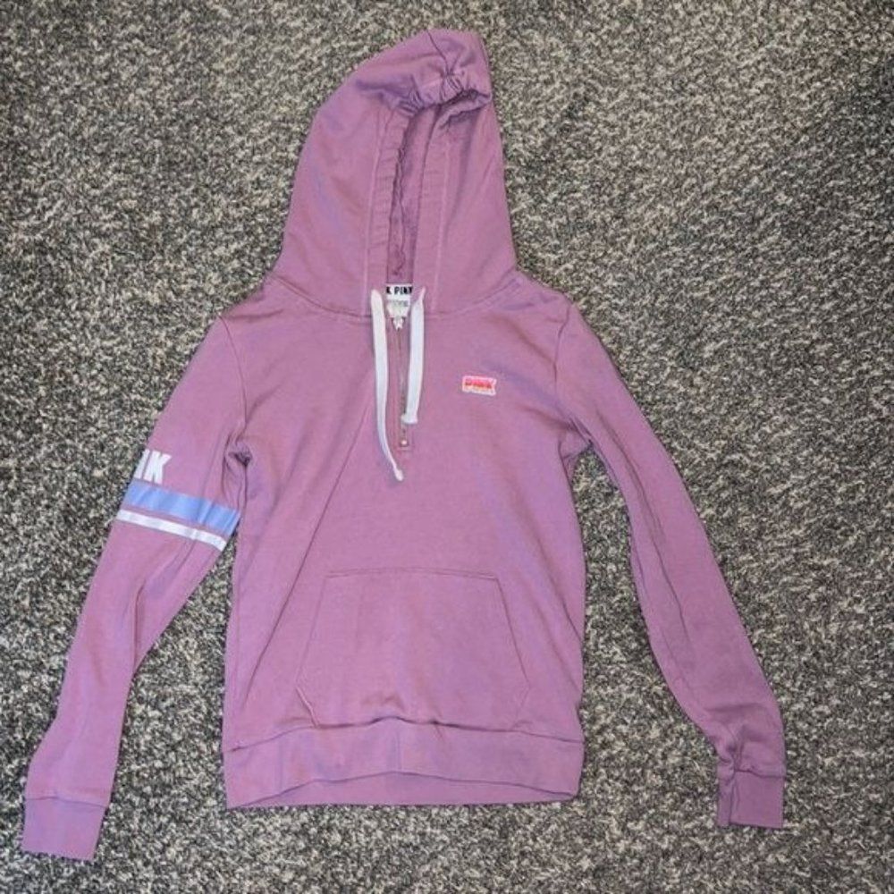 Victoria secret pink purple hoodie size small